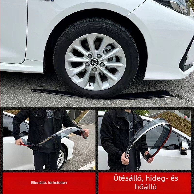 Volvo XC90 ablakkárvédő sávok – Yin Shu Xiao PC, 4 db, szerelés: ragasztás, kompatibilis 2002-2015+