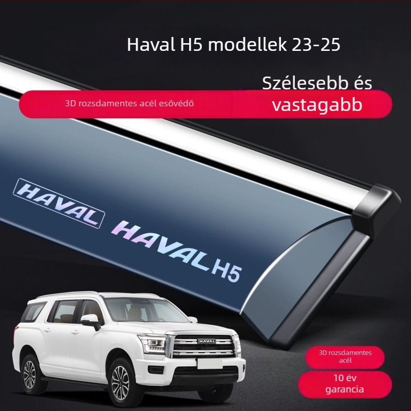 Haval H5 ablakvédő eső és napvédő – szemöldök alakú keret, kompatibilis automata váltóval, Ajxn/Jiaxin