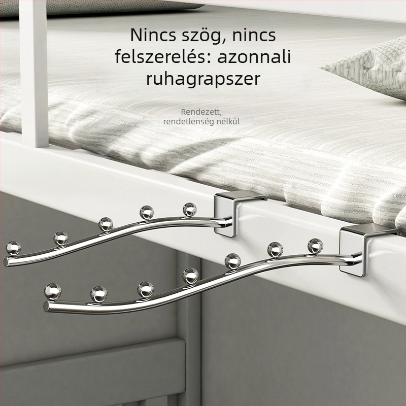 Rozsdamentes acélból készült egypontos horog, modern minimalist stílus, teherbírás 30 kg, 2023-as megjelenés.