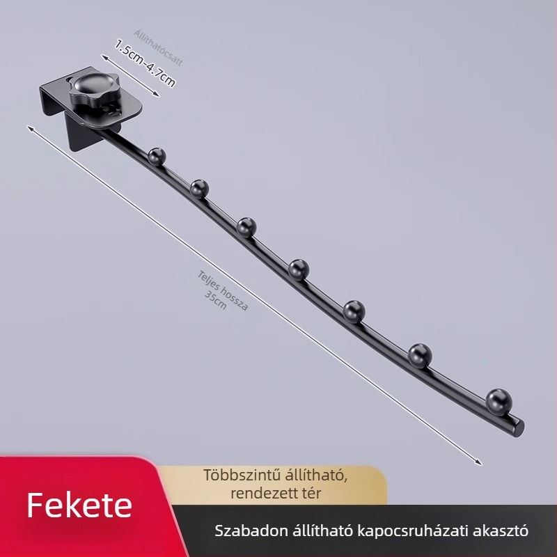 Rozsdamentes acélból készült egypontos horog, modern minimalist stílus, teherbírás 30 kg, 2023-as megjelenés.