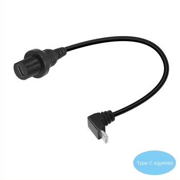 USB panel bővítő kábel Type-C2.0 – réz vezető, 0.3 m hosszú, injektált gyártású
