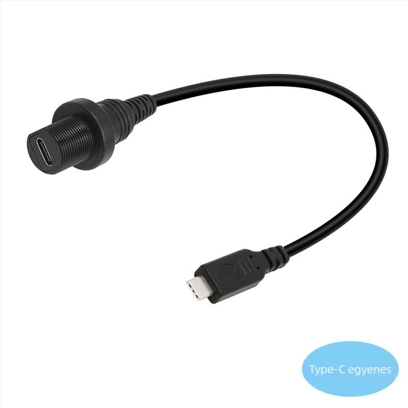 USB panel bővítő kábel Type-C2.0 – réz vezető, 0.3 m hosszú, injektált gyártású