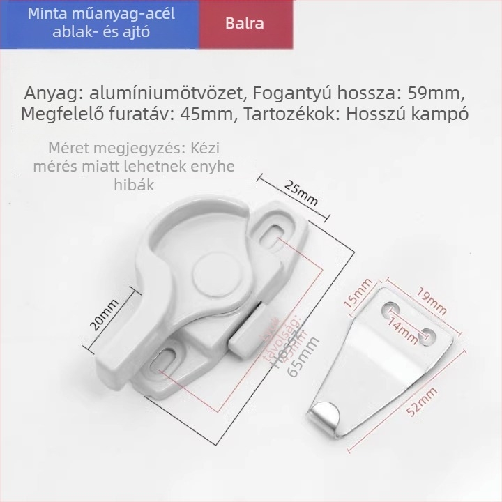 Crescent lock — modell Z5LW9_1637382257207; anyag: rozsdamentes acél; márka: The First Force; stílus: modern és minimalist; univerzális használatra.