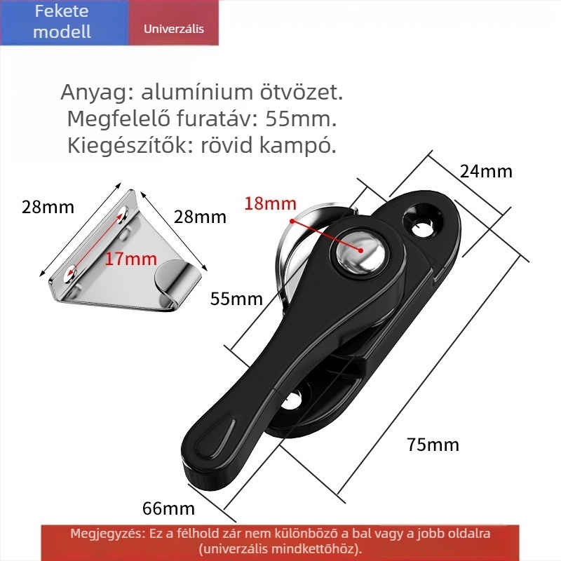 Crescent lock — modell Z5LW9_1637382257207; anyag: rozsdamentes acél; márka: The First Force; stílus: modern és minimalist; univerzális használatra.