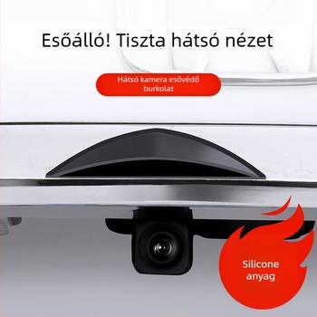 Szilikon univerzális hátsó kamera esővédő burkolat járművekhez logónyomtatással