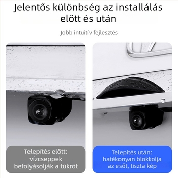 Szilikon univerzális hátsó kamera esővédő burkolat járművekhez logónyomtatással