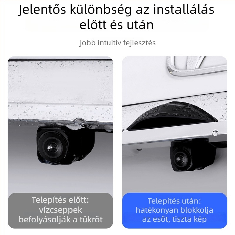 Szilikon univerzális hátsó kamera esővédő burkolat járművekhez logónyomtatással