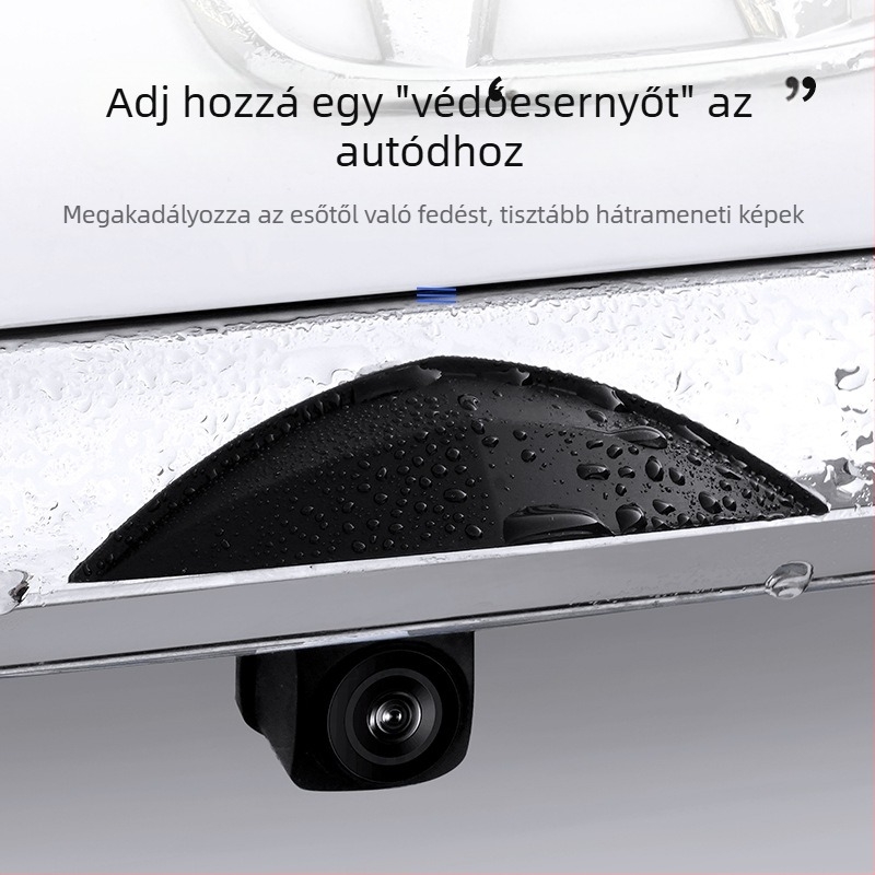 Szilikon univerzális hátsó kamera esővédő burkolat járművekhez logónyomtatással