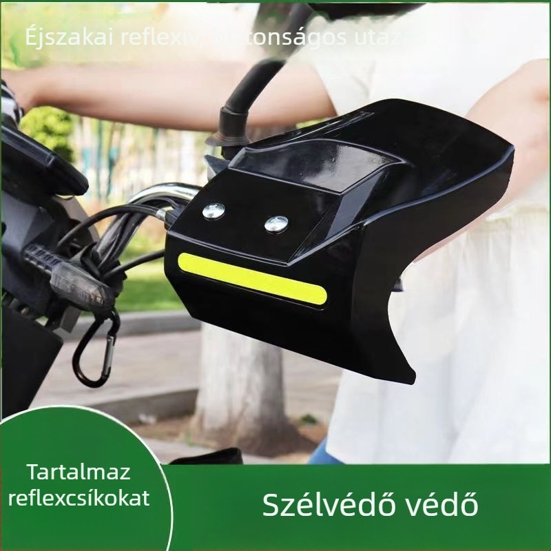 Elektromos jármű karvédő szélvédővel, kormányhosszabbítással, vízálló kesztyűvel és napvédő funkcióval