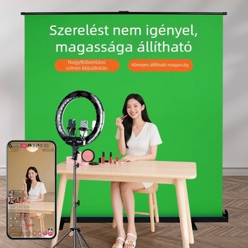 Ruhafotózásra háttéranyag — hordozható roll-up, alumínium ház és Oxford szövet