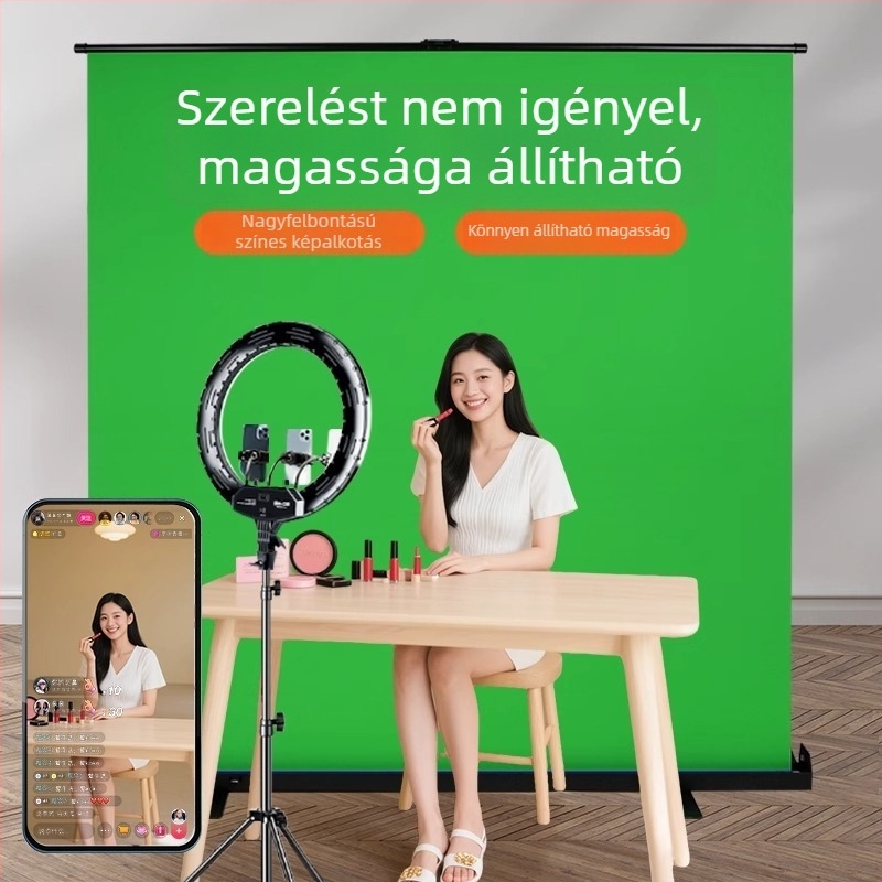 Ruhafotózásra háttéranyag — hordozható roll-up, alumínium ház és Oxford szövet