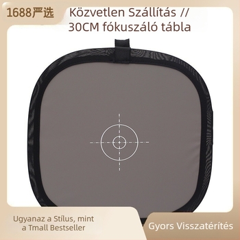 Kamera fókuszáláshoz háttérlemez 18% szürke kártyával, kétoldalas, modell 30/60, poliészter/PU bőr
