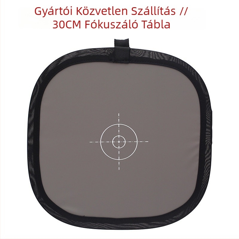 Kamera fókuszáláshoz háttérlemez 18% szürke kártyával, kétoldalas, modell 30/60, poliészter/PU bőr