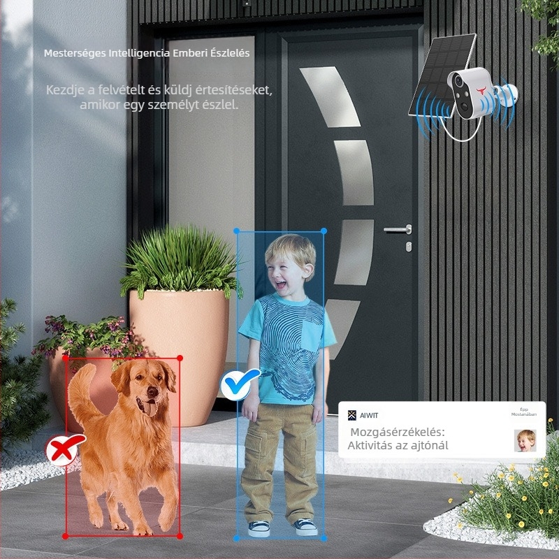 IP kamera beltéri és kültéri használatra, elektronikus zoom, -20°C-tól 65°C-ig, IP65 vízálló