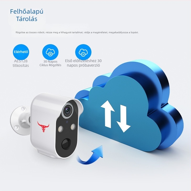 IP kamera beltéri és kültéri használatra, elektronikus zoom, -20°C-tól 65°C-ig, IP65 vízálló