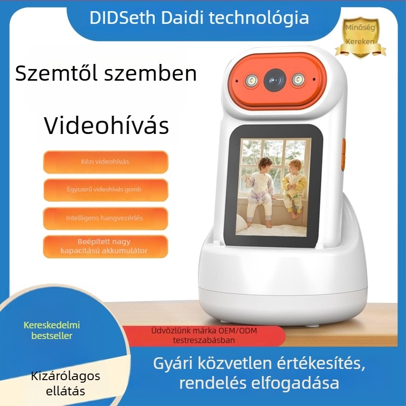 Okos bébiszitter kamera beltéri használatra, 1080p, 4 mm objektív, hatótáv 10–30 m, vezérlés mobilalkalmazással, Android és iOS kompatibilis