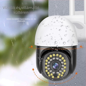 Kültéri WiFi kamera 1080p, 3.6 mm objektív, éjjellátás, kétirányú audio, mobilalkalmazás vezérlés