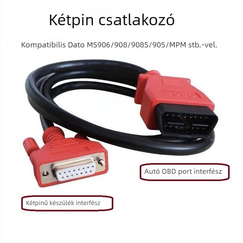 AERMOTOR OBD Bluetooth diagnosztikai kábel Autel Daotong 908, MS906, 905, 908Pro-hoz – 12–24V, 56°C üzemi hőmérséklet, modell 905