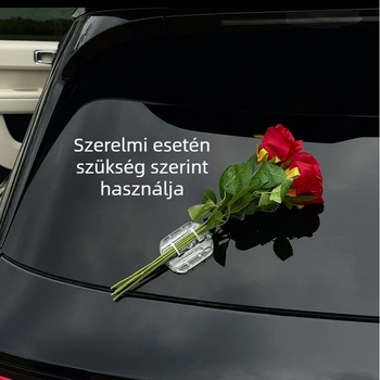 Autó dekorációs matricák tulipáncsokor mintával (Műanyag; Rajzfilm-stílusú; Öntapadós)