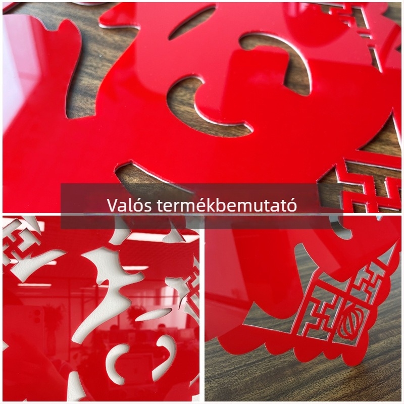 Háromdimenziós, vízálló fali matrica készlet mahjong- és sakkszobákhoz, több mint öt darabot tartalmaz.