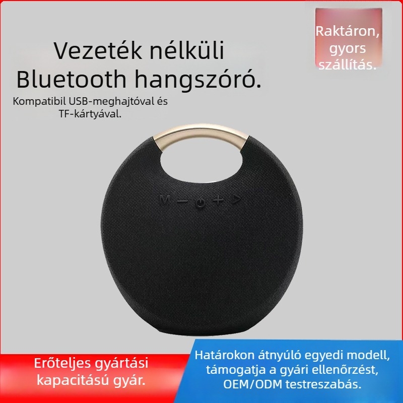 Beépített akkumulátorral Bluetooth hangfal, hordozható — 5W, 100 Hz–20 kHz, IPX2