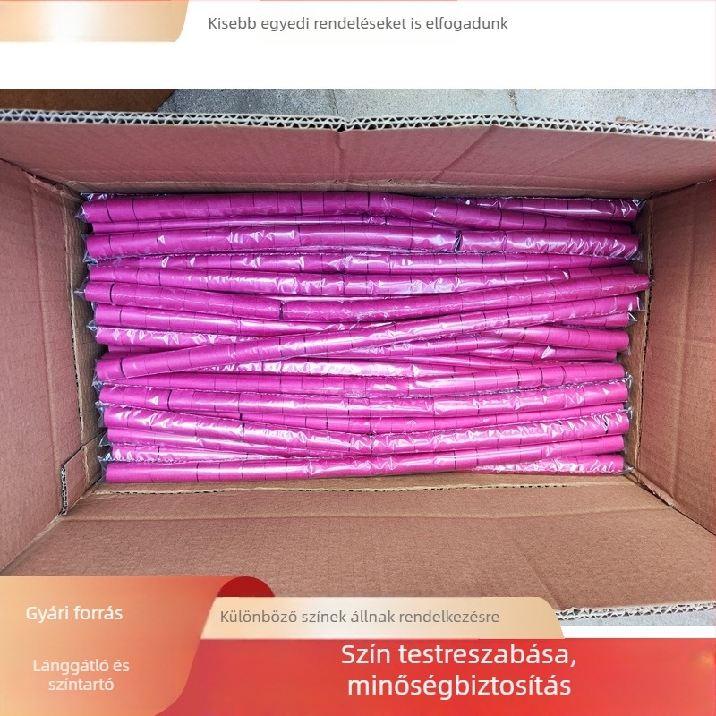 Testreszabott magas magasságú konfetti-kanon fogyóanyagok — tűzálló papírszalagok és arany- és ezüstszínű fényes PVC csíkok zenei fesztiválokra és karneválokra