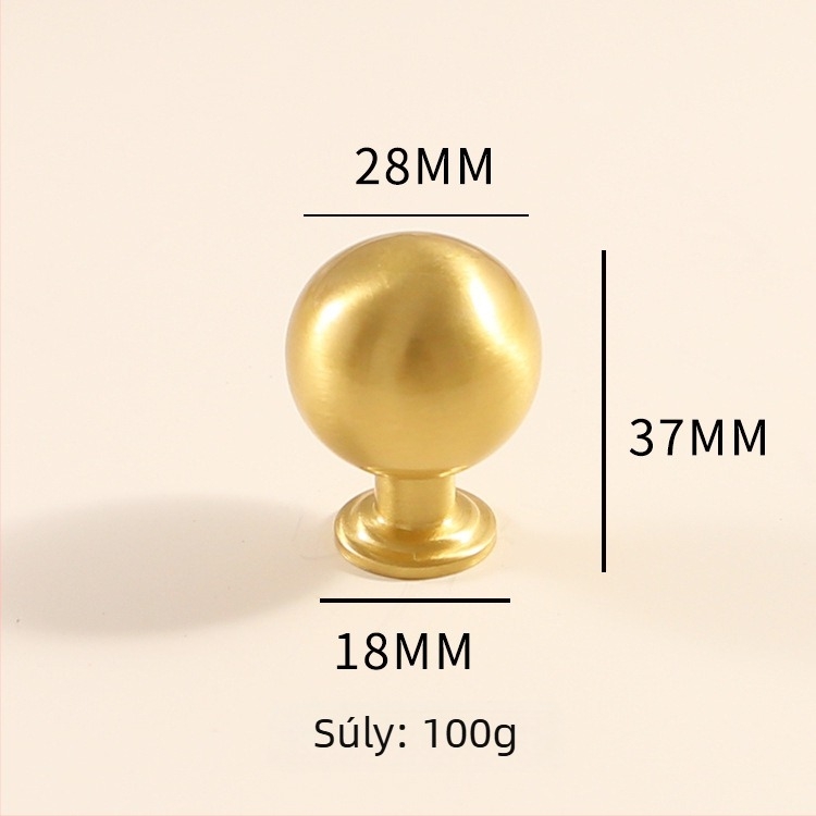 Latun szekrényajtó fogantyú - könnyed luxus stílus, CNC-megmunkálás, rúdalakú forma, moduláris szerelés