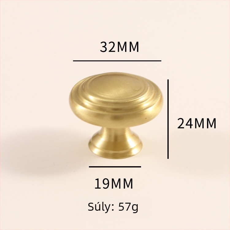 Latun szekrényajtó fogantyú - könnyed luxus stílus, CNC-megmunkálás, rúdalakú forma, moduláris szerelés