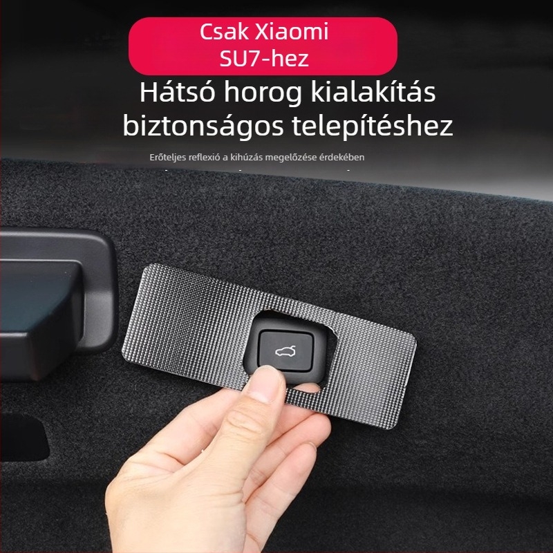 ANGTOO reflexiós figyelmeztető matrica Xiaomi SU7 elektromos hátsó ajtóhoz, 3D ragasztós matrica, ne húzza kézzel.