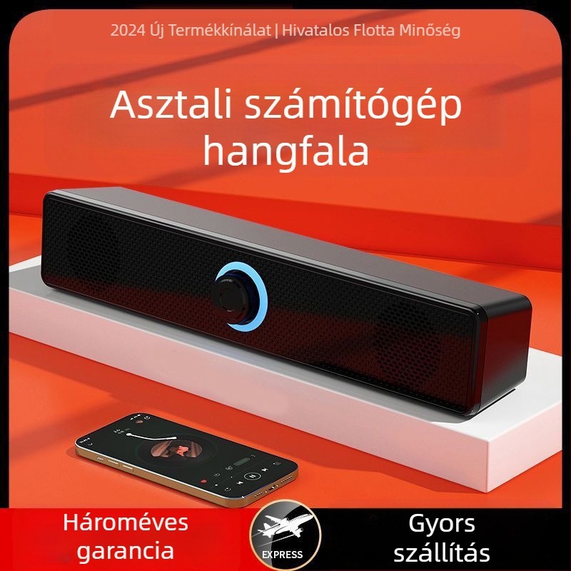 Bluetooth számítógépes hangfalak, 2 hangszóró, 100 Hz-20 kHz, SNR >=70 dB, IPX5 vízállóság