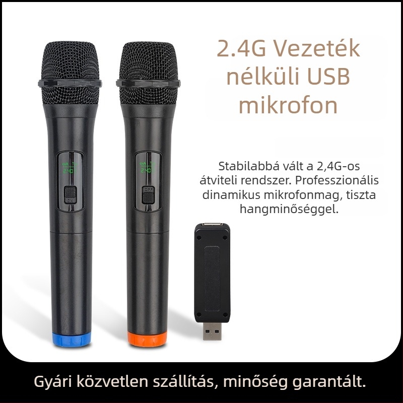 USB mikrofon otthoni használatra dinamikus elemmel, modell S1-105, frekvencia-tartomány 20 Hz–20 kHz, SNR ≥100 dB, teljesítmény 5 W, feszültség 5 V