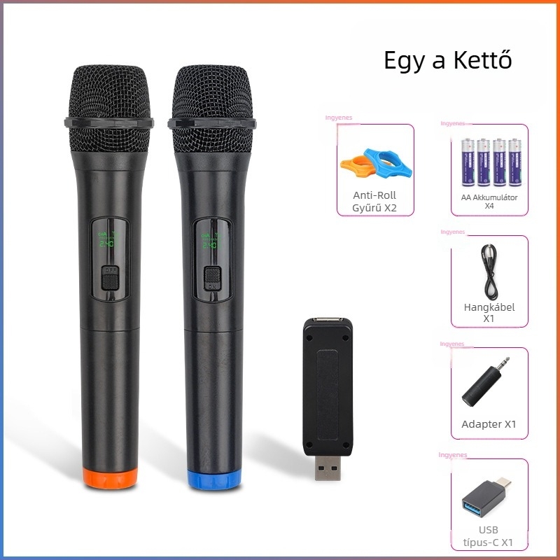 USB mikrofon otthoni használatra dinamikus elemmel, modell S1-105, frekvencia-tartomány 20 Hz–20 kHz, SNR ≥100 dB, teljesítmény 5 W, feszültség 5 V