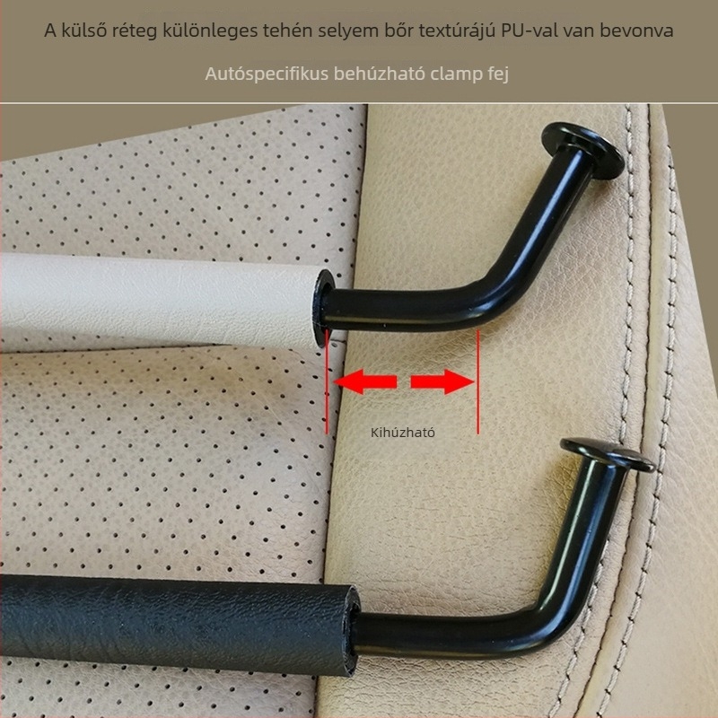 dascni alumínium ötvözetből készült ruhászalag-tartó autóba PU bevonattal, modell New Defender 110 belső kiegészítő