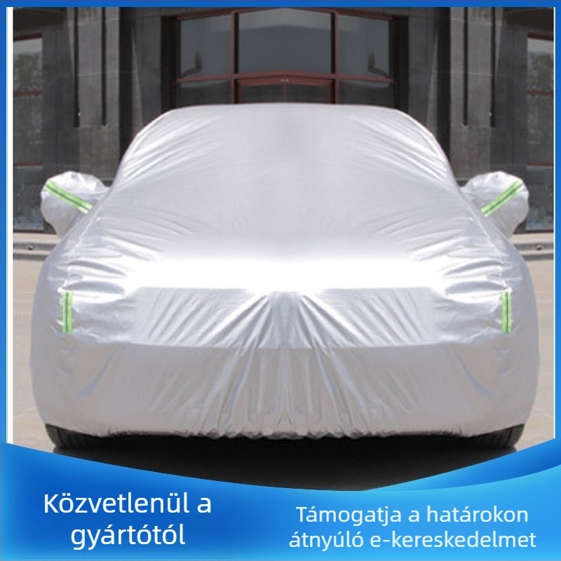 190T autófedél teljes lefedéssel, UV védelem, esőálló, hőszigetelés, Oxford anyag, porvédő