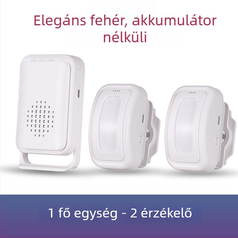 IR-szenzoros ajtócsengő, vezeték nélküli, tápellátás: akkumulátor/USB, 3.6V, 30 dallam, modell 20RPro3