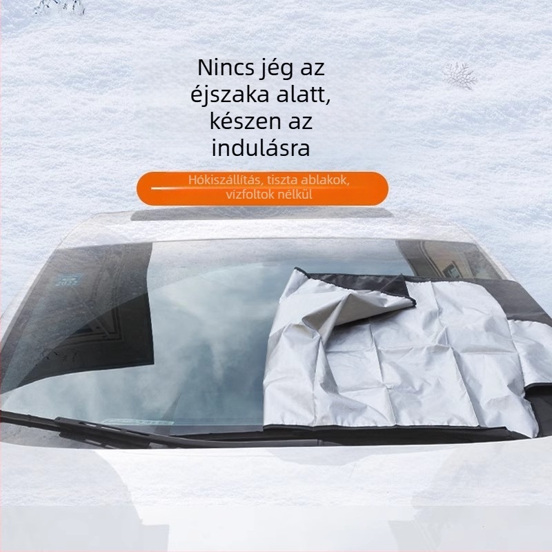 Univerzális autó szélvédő napvédő ponyva szívócsészés rögzítés, hőszigetelés, napvédő, fényvisszaverő bevonat