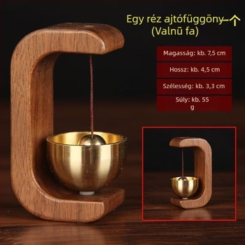 Bejárati ajtó fém harang Tang Lian, réz kivitel, modell F-040001200020, kínai stílusú harang dekoráció