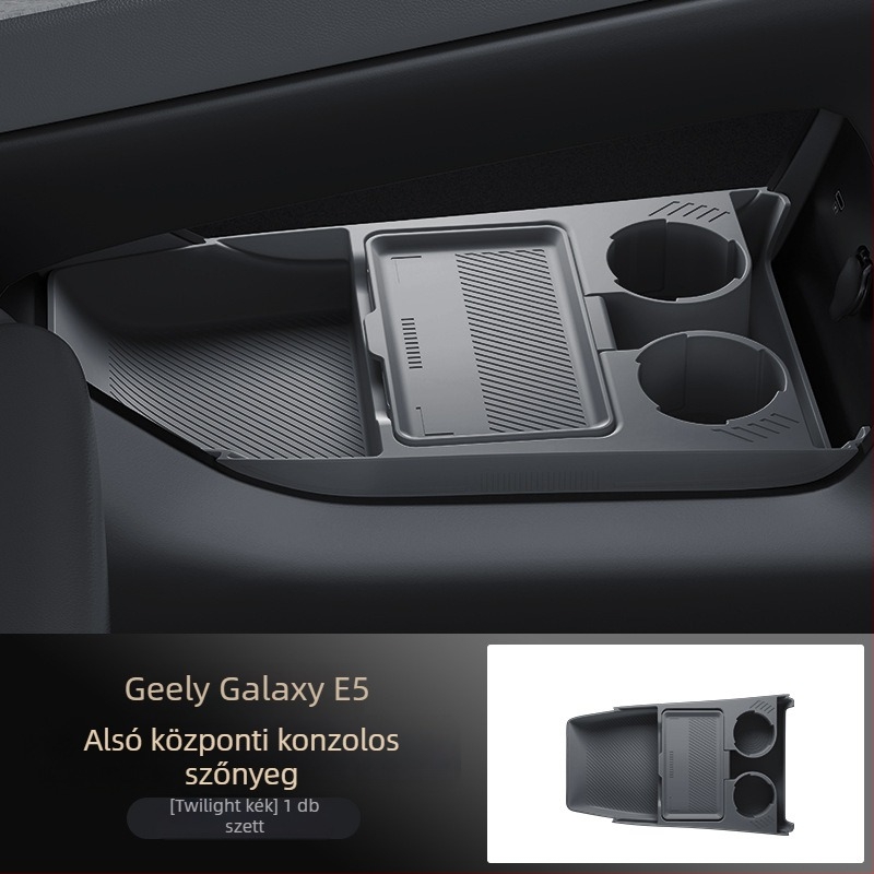 Geely Galaxy E5 Szilikon tároló doboz a középső konzol alatt, vízálló autó belső kiegészítő