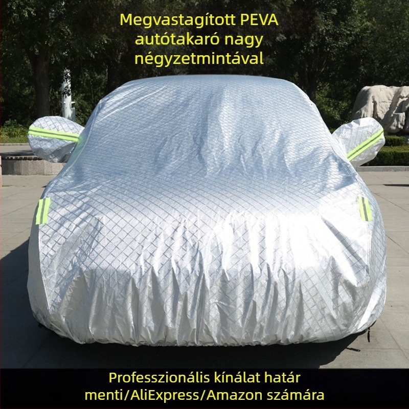 Oxford vászonból készült autóvédő takaró, UV-védelemmel, eső elleni védelemmel, hőszigeteléssel, vastagabb porvédővel, teljes lefedettség, minden évszakra