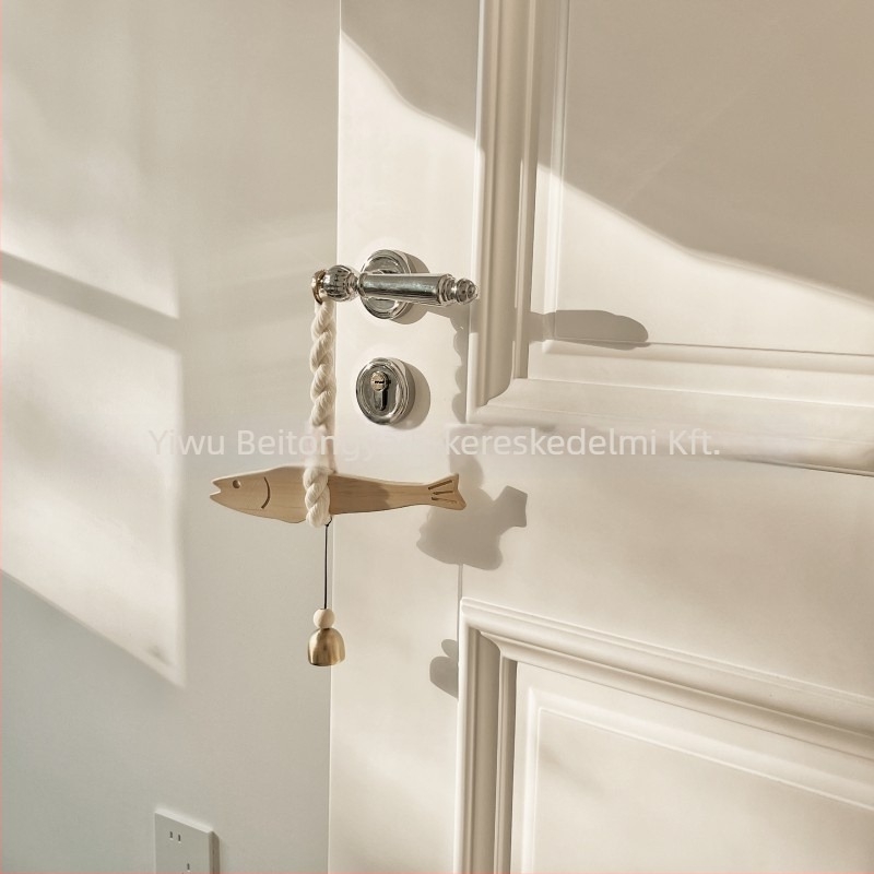 Fából készült hal alakú függő, kézműves, koreai stílus, Zhejiang eredet