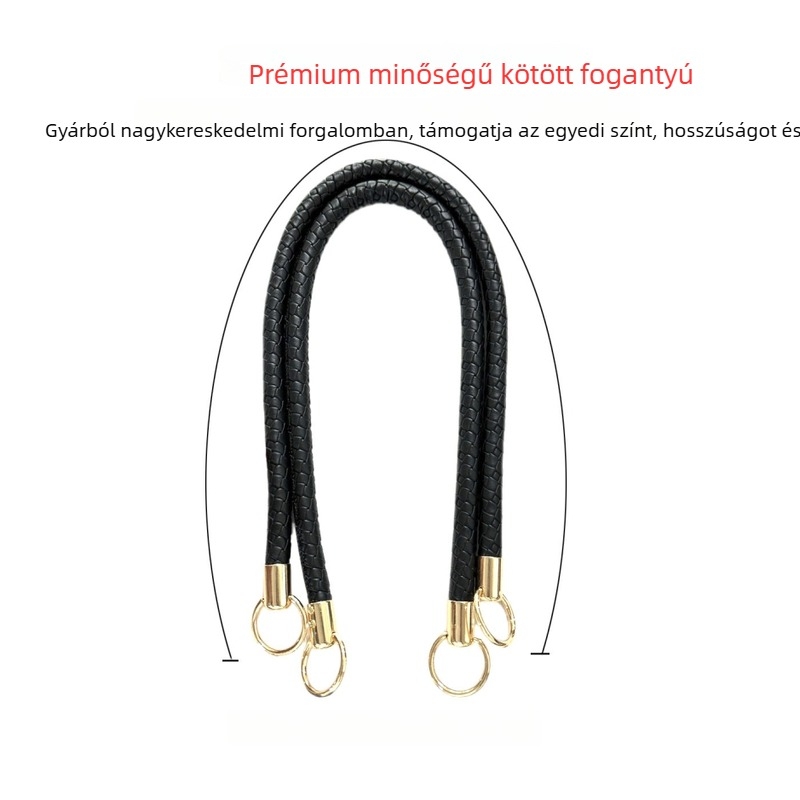 Kötött bőrszíj fogantyúval táskákhoz — PU bőr, poggyász-kiegészítők, tehercsökkentés, 2025 tavasza