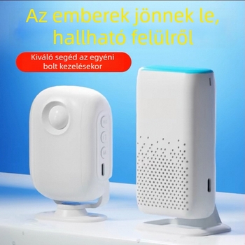 Vezeték nélküli indukciós ajtócsengő infravörös mozgásérzékelővel, modell D3F01, DC 5V, 58 dallam, otthon és iroda számára
