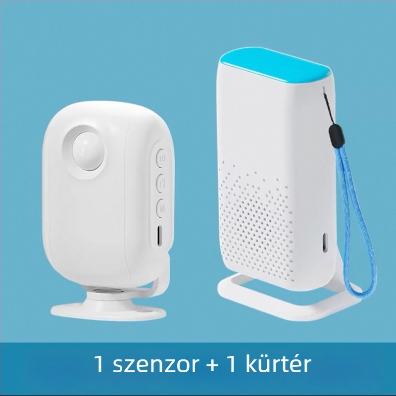 Vezeték nélküli indukciós ajtócsengő infravörös mozgásérzékelővel, modell D3F01, DC 5V, 58 dallam, otthon és iroda számára