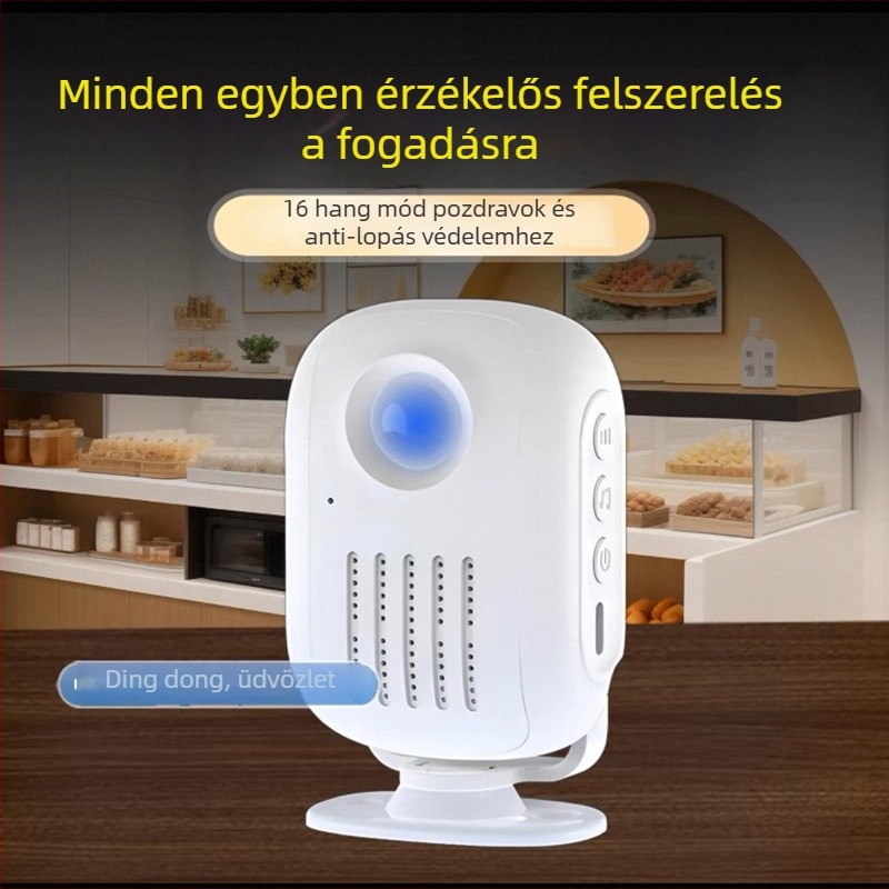 Vezeték nélküli indukciós ajtócsengő infravörös mozgásérzékelővel, modell D3F01, DC 5V, 58 dallam, otthon és iroda számára