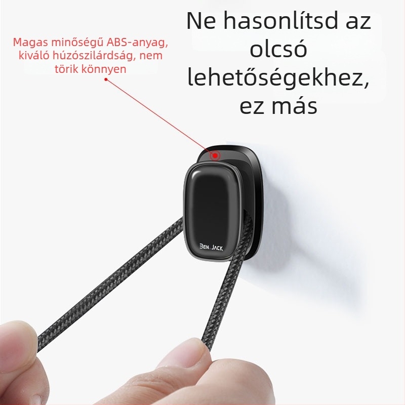 Autóülés hátsó támla kampók — ABS anyag, ragasztóval rögzített belső kampók, modell YH-L1645, használható az autó ablakához, középkonzolhoz és belső panelhez
