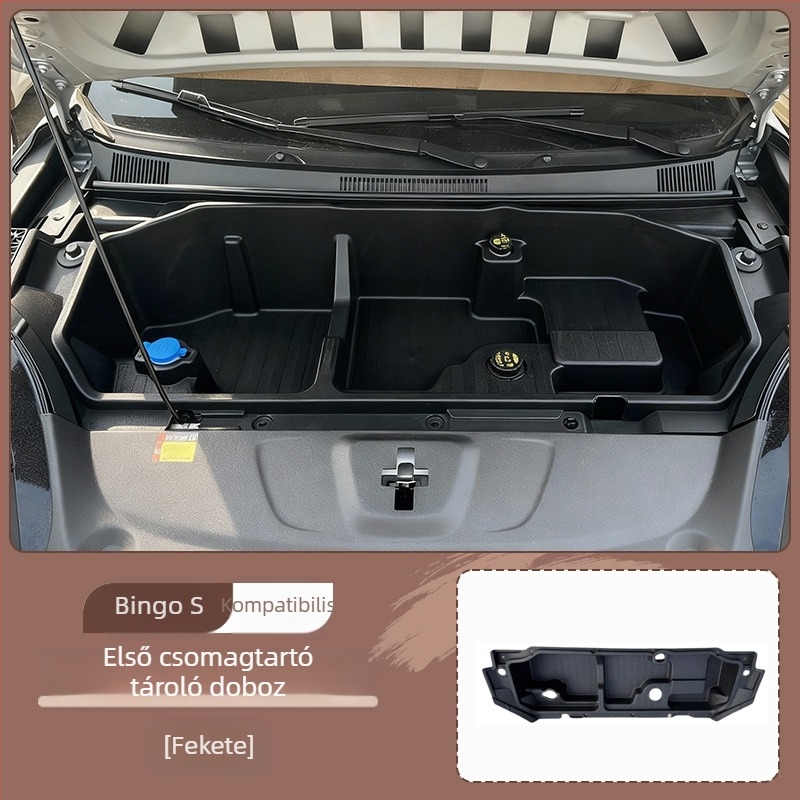 Csomagtartó tároló doboz fedéllel, ABS, lélegző, kompatibilis a Wuling Hongguanggal