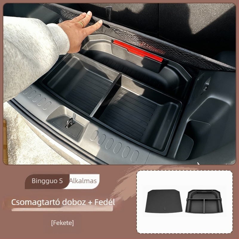 Csomagtartó tároló doboz fedéllel, ABS, lélegző, kompatibilis a Wuling Hongguanggal