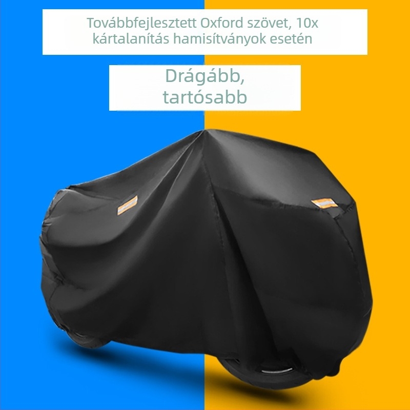 Oxford szövésű esővédő huzat elektromos motorkerékpárhoz — UV védelem, vízálló, hóálló és porvédő