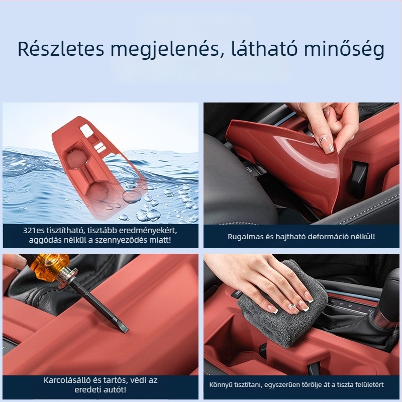 Honda Accord 11. generáció központi konzol szilikon sebességváltó panel védőpad integrált felemelő panellel