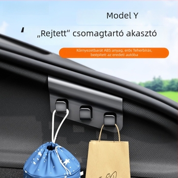 Tartó- és csomagtartó horog – Luotong nylon, ABS belső kiegészítő, modell 012, snap-on telepítés, autóoldali felhasználás